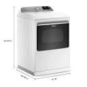 Smart Top Load Gas Dryer with Extra Power - 7.4 cu. ft. view 29
