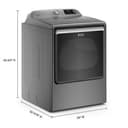 Smart Capable Top Load Gas Dryer with Extra Power Button - 8.8 cu. ft. view 27