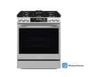 Smart 30-in 5 Burners 6.1-cu ft Self-Cleaning Air Fry Convection Oven Slide-in Gas Range (Stainless Steel) view 1