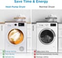 24" Front Load Heat pump Electric Dryer, 4.4 Cuft, Sensor Dry view 4