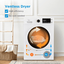 24" Front Load Heat pump Electric Dryer, 4.4 Cuft, Sensor Dry view 6