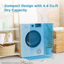24" Front Load Heat pump Electric Dryer, 4.4 Cuft, Sensor Dry view 7