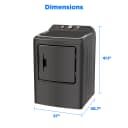 7.0 cu. ft. Front Load Electric Dryer (Metallic Grey) view 9