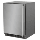 24-In Outdoor Built-In Refrigerator With Door Storage And Maxstore Bin - LEFT view 1