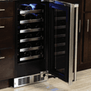15-In Professional Built-In Single Zone Wine Refrigerator With Reversible Hinge view 3