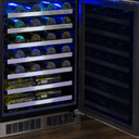 24-In Professional Built-In Single Zone Wine Refrigerator With Reversible Hinge view 3