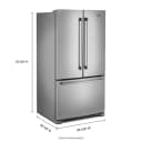 36-Inch Wide French Door Refrigerator with Water Dispenser - 25 Cu. Ft view 4