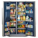36-inch Wide Counter-Depth Side-by-Side Refrigerator with Arctic Blue Interior - 20.8 Cu. Ft. view 2