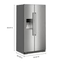 36-inch Wide Counter-Depth Side-by-Side Refrigerator with Arctic Blue Interior - 20.8 Cu. Ft. view 11