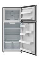 18 CF Top Mount Refrigerator, Glass Shelves, Ice Maker Ready, ESTAR view 2