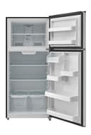 18 CF Top Mount Refrigerator, Glass Shelves, Ice Maker Ready, ESTAR view 4
