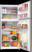 21 CF Top Mount Refrigerator,  Glass Shelves, Ice Maker Ready, ESTAR view 4