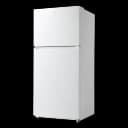 21 CF Top Mount Refrigerator, Glass Shelves, Ice Maker Ready, ESTAR view 2