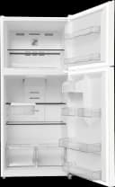 21 CF Top Mount Refrigerator, Glass Shelves, Ice Maker Ready, ESTAR view 3