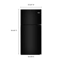 33-Inch Wide Top Freezer Refrigerator with PowerCold® Feature- 21 Cu. Ft. view 4