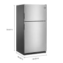 33-Inch Wide Top Freezer Refrigerator with PowerCold® Feature- 21 Cu. Ft. view 4