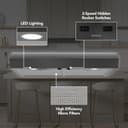 Broan-NuTone 30-Inch Under Cabinet Range Hood, ENERGY STAR, 350 Max Blower CFM, Black Stainless Steel view 2