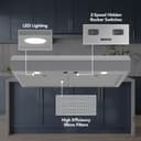 Broan-NuTone 30-Inch Under Cabinet Range Hood, ENERGY STAR, 350 Max Blower CFM, Stainless Steel view 2