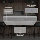 Broan-NuTone 30-Inch Under Cabinet Range Hood, ENERGY STAR, 350 Max Blower CFM, Stainless Steel view 2