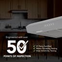 Broan-NuTone 30-Inch Under Cabinet Range Hood, ENERGY STAR, 350 Max Blower CFM, Stainless Steel view 4