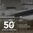 Broan-NuTone 30-Inch Under Cabinet Range Hood, ENERGY STAR, 350 Max Blower CFM, White view 5