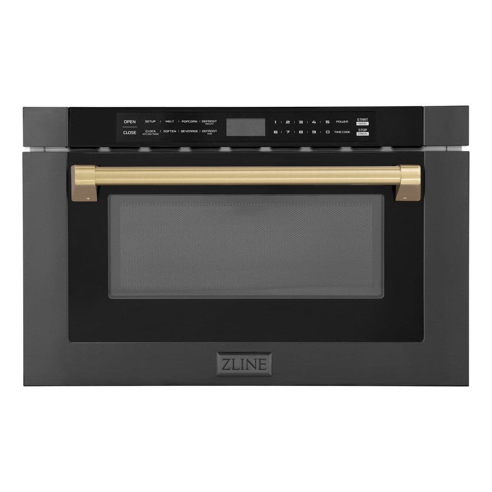 Autograph Edition 24" 1.2 cu. ft. Built-in Microwave Drawer and Champagne Bronze Accents