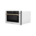 Autograph Edition 24" 1.2 cu. ft. Built-in Microwave Drawer with a Traditional Handle and Champagne Bronze Accents view 4