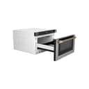 Autograph Edition 24" 1.2 cu. ft. Built-in Microwave Drawer with a Traditional Handle and Champagne Bronze Accents view 6
