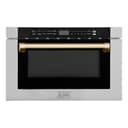 Autograph Edition 24" 1.2 cu. ft. Built-in Microwave Drawer with a Traditional Handle and Gold Accents view 1