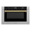 Autograph Edition 24" 1.2 cu. ft. Built-in Microwave Drawer with a Traditional Handle and Gold Accents view 1