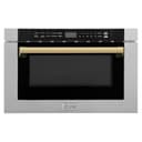 Autograph Edition 24" 1.2 cu. ft. Built-in Microwave Drawer with a Traditional Handle and Gold Accents view 4
