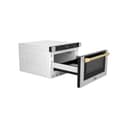 Autograph Edition 24" 1.2 cu. ft. Built-in Microwave Drawer with a Traditional Handle and Gold Accents view 6