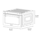 Autograph Edition 24" 1.2 cu. ft. Built-in Microwave Drawer with a Traditional Handle and Matte Black Accents view 10