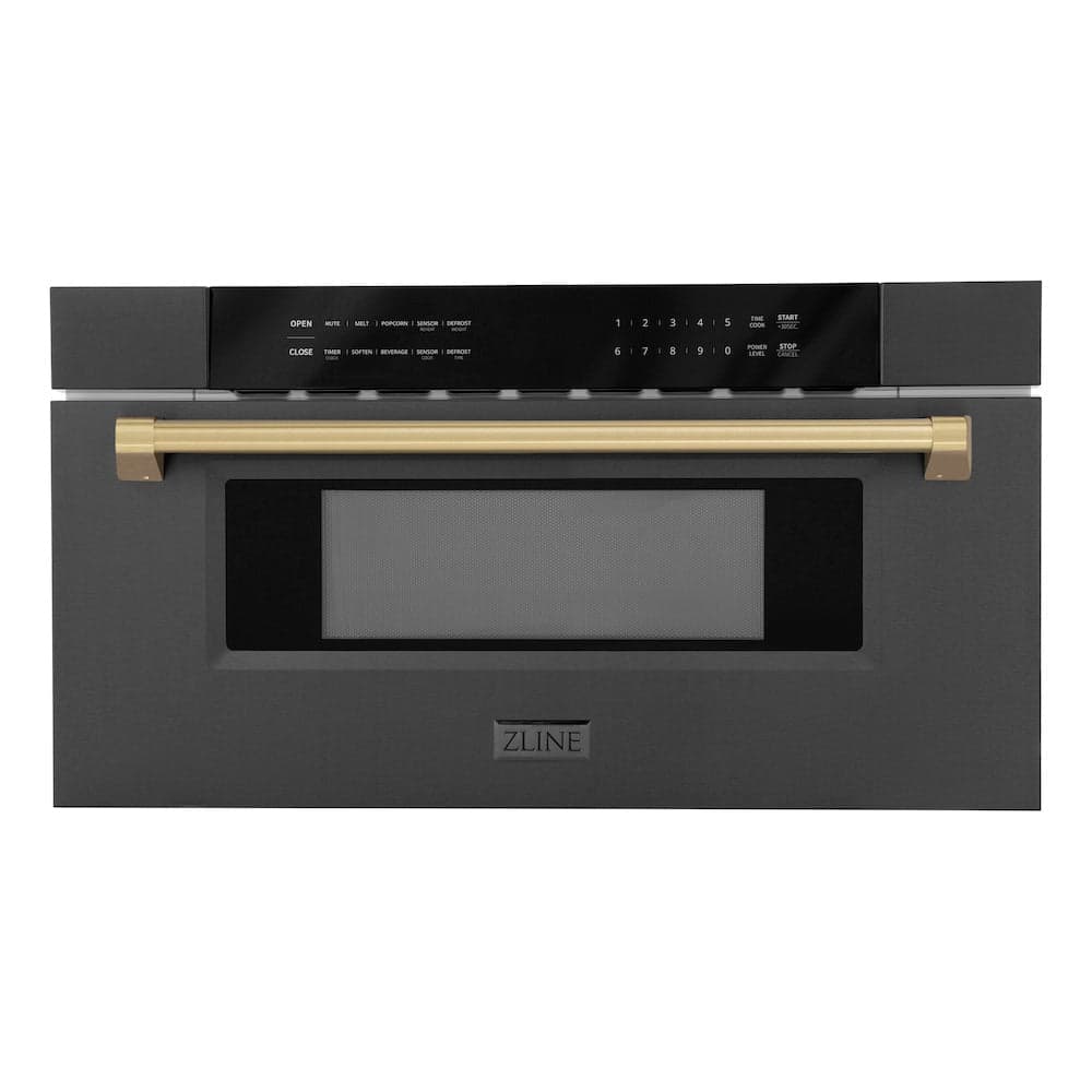 Autograph Edition 30" 1.2 cu. ft. Built-in Microwave Drawer and Champagne Bronze Accents