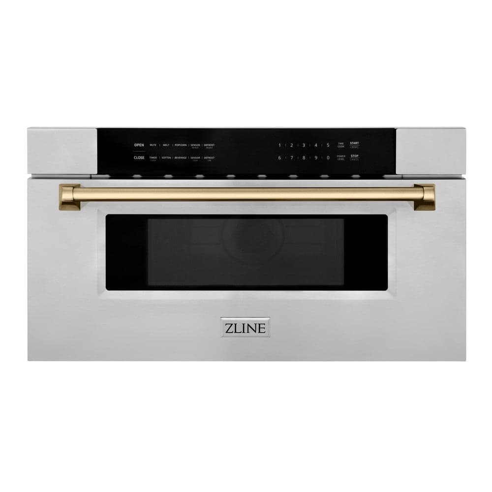 Autograph Edition 30" 1.2 cu. ft. Built-In Microwave Drawer with Champagne Bronze Accents
