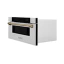 Autograph Edition 30" 1.2 cu. ft. Built-In Microwave Drawer with Champagne Bronze Accents view 4