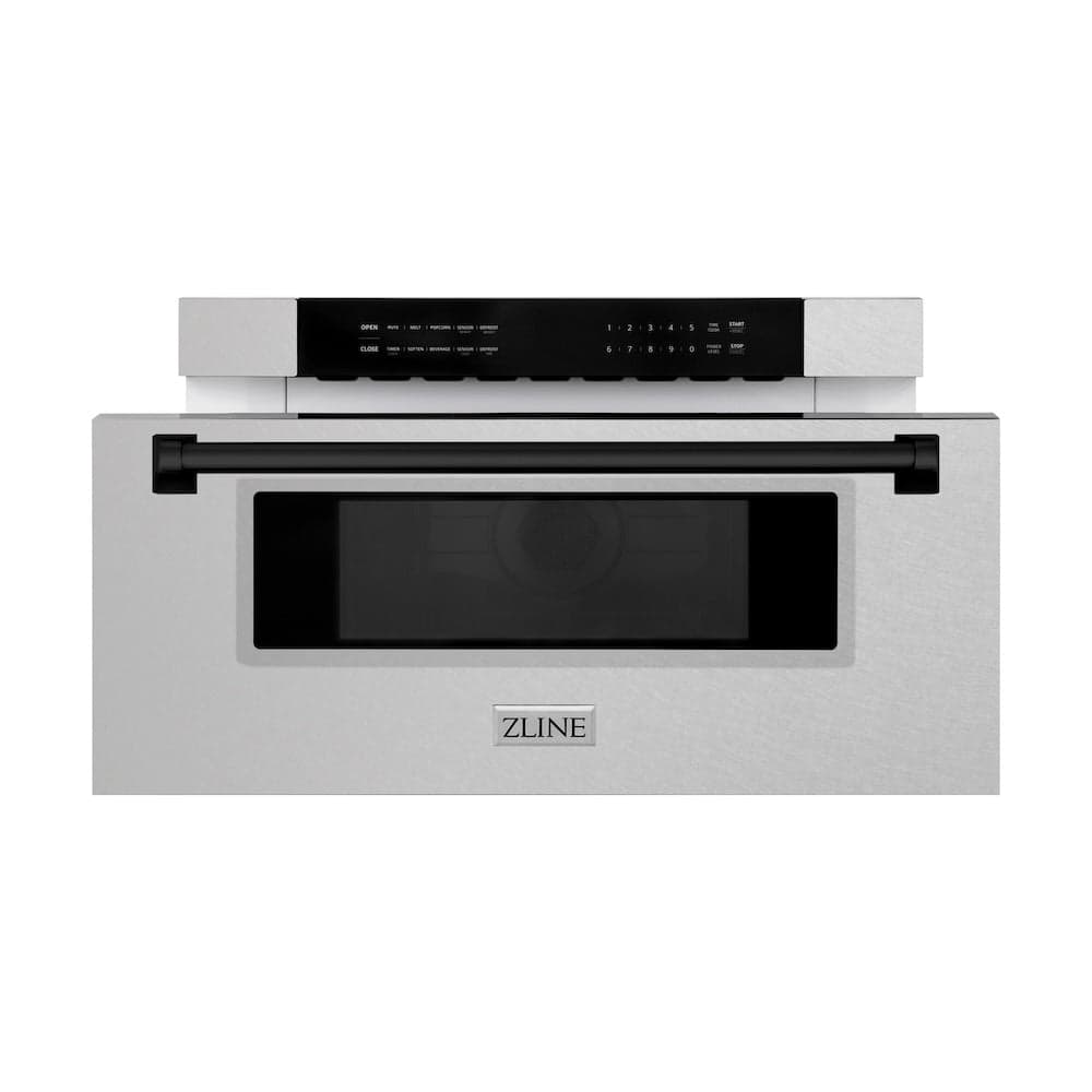 Autograph Edition 30" 1.2 cu. ft. Built-In Microwave Drawer with Matte Black Accents