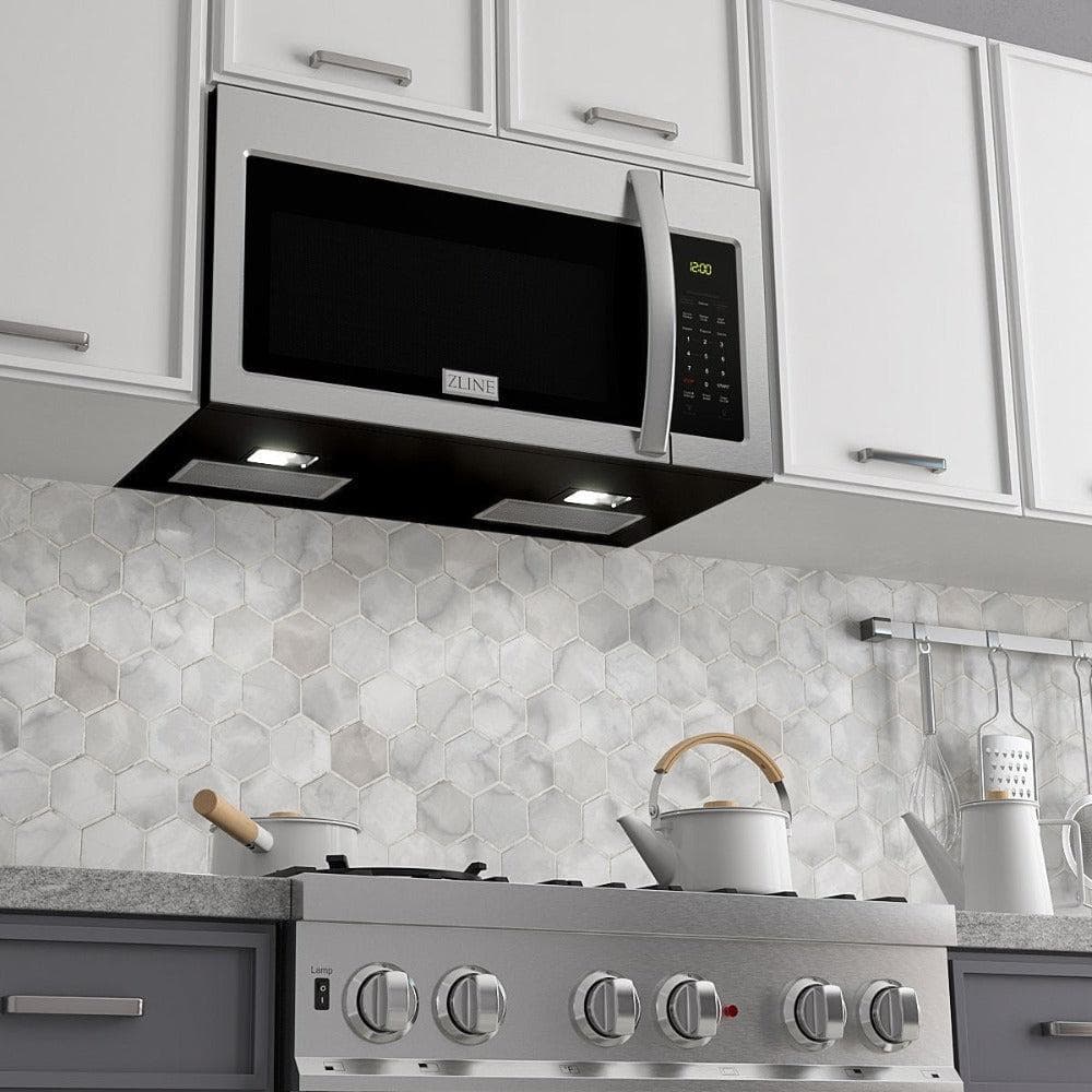 1.5 cu. ft. Over the Range Convection Microwave Oven with Modern Handle and Sensor Cooking