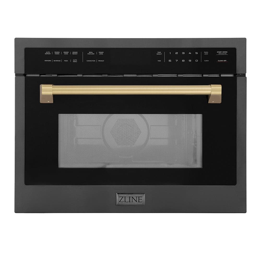 Autograph Edition 24" 1.6 cu ft. Built-in Convection Microwave Oven and Champagne Bronze Accents
