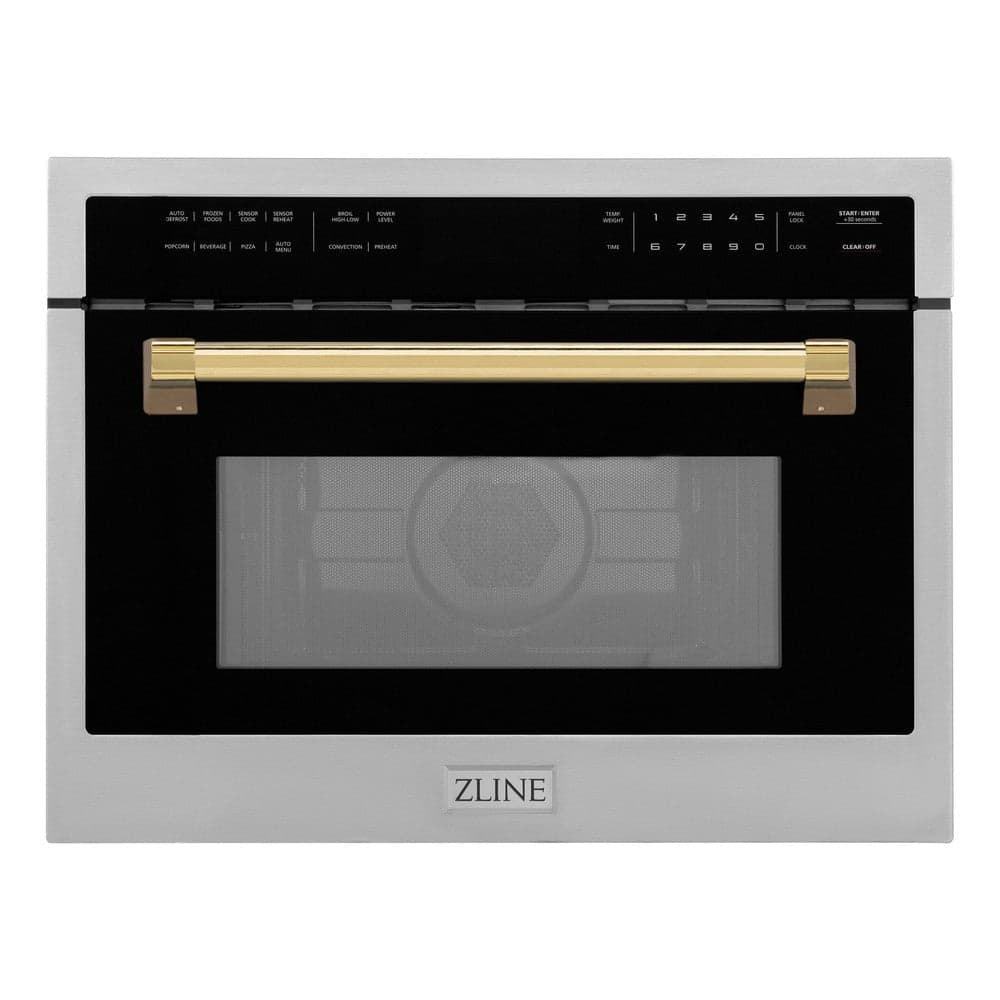 Autograph Edition 24" 1.6 cu ft. Built-in Convection Microwave Oven and Gold Accents