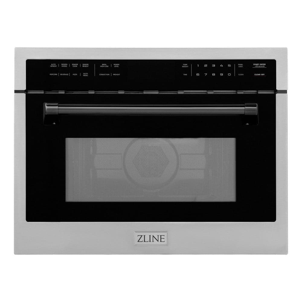 Autograph Edition 24" 1.6 cu ft. Built-in Convection Microwave Oven and Matte Black Accents