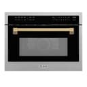 AutographEdition 24" 1.6 cu ft. Built-in Convection Microwave Oven in Fingerprint Resistant Stainless Steel with Champagne Bronze Accents view 1