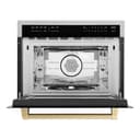 AutographEdition 24" 1.6 cu ft. Built-in Convection Microwave Oven in Fingerprint Resistant Stainless Steel with Champagne Bronze Accents view 4