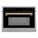 AutographEdition 24" 1.6 cu ft. Built-in Convection Microwave Oven in Fingerprint Resistant Stainless Steel with Polished Gold Accents view 1