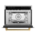 AutographEdition 24" 1.6 cu ft. Built-in Convection Microwave Oven in Fingerprint Resistant Stainless Steel with Polished Gold Accents view 4