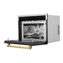 AutographEdition 24" 1.6 cu ft. Built-in Convection Microwave Oven in Fingerprint Resistant Stainless Steel with Polished Gold Accents view 7