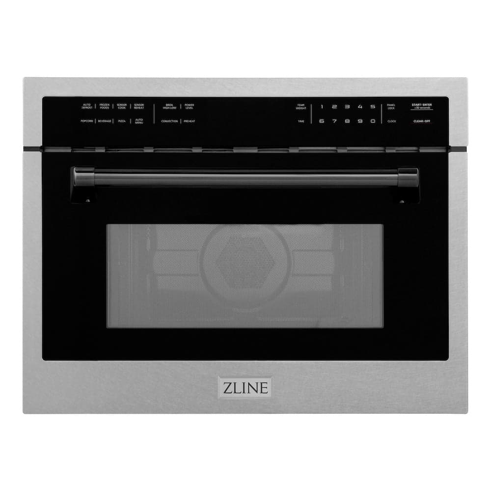 AutographEdition 24" 1.6 cu ft. Built-in Convection Microwave Oven in Fingerprint Resistant Stainless Steel with Matte Black Accents