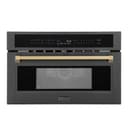 Autograph Edition 30” 1.6 cu ft. Built-in Convection Microwave Oven and Champagne Bronze Accents view 1