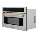 Autograph Edition 30” 1.6 cu ft. Built-in Convection Microwave Oven and Champagne Bronze Accents view 5