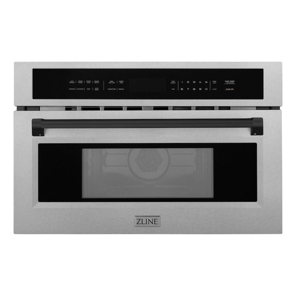 Autograph Edition 30” 1.6 cu ft. Built-in Convection Microwave Oven and Matte Black Accents